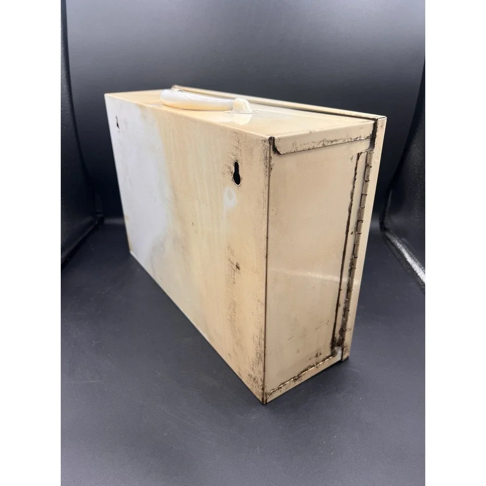Vintage Emergency Burn Station First‎ Aid Steel Box Only Empty No Supplies